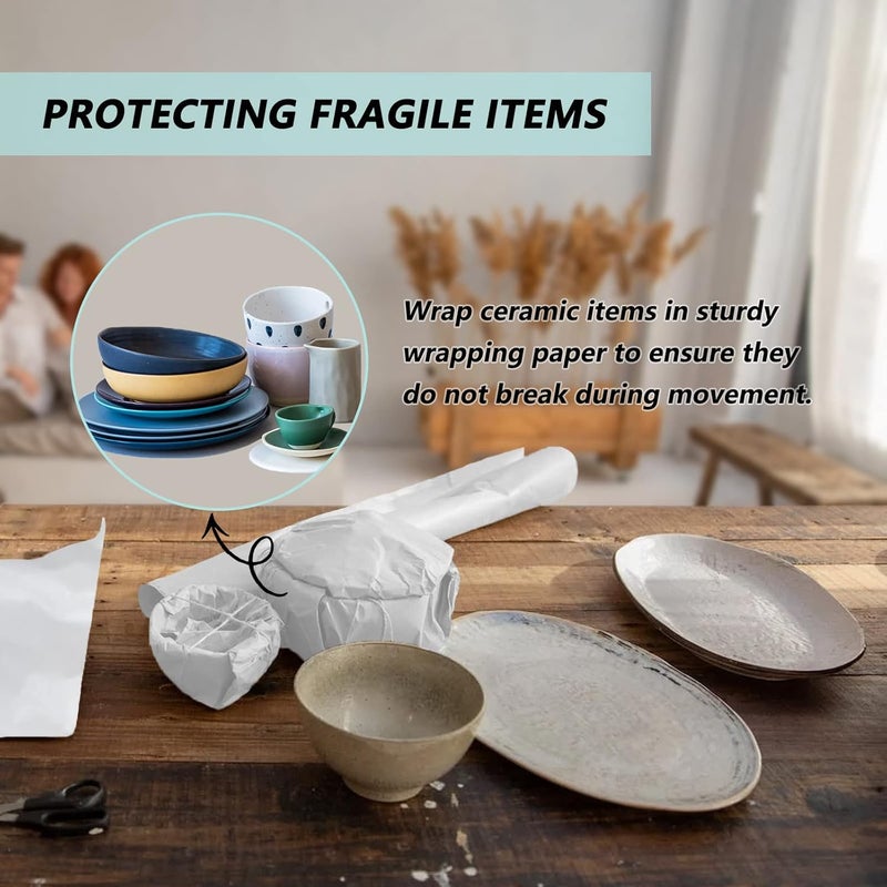 Choary Packing Paper Sheets for Moving,Newsprint Packing Paper for Shipping, Wrapping,Fill the Moving Boxes and Protect Fragile Items (110 Sheets, 27”x15”) - Image 2